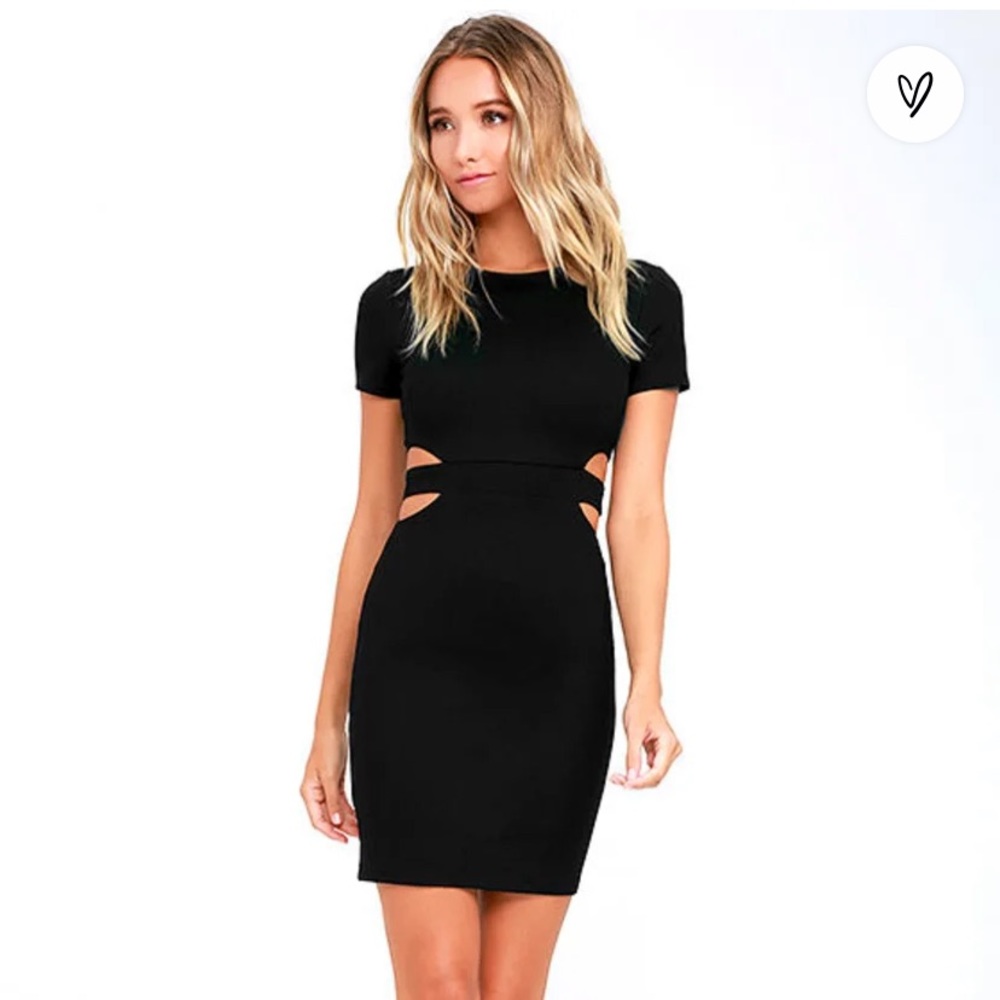 Lulu’s Black Cutout Bodycon Dress